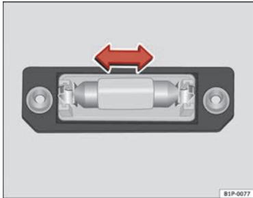 SEAT Altea Phase 2 (2009-2015) - Eclairage de la plaque d'immatriculation - 2