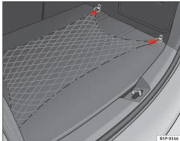 SEAT Altea Phase 2 (2009-2015) - Filet de rangement du coffre à bagages* - 1