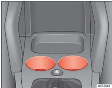 SEAT Altea Phase 2 (2009-2015) - Porte-gobelets avant - 1