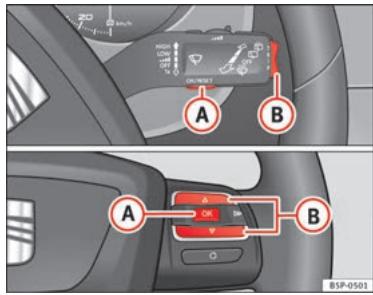 SEAT Altea Phase 2 (2009-2015) - Indications de l'indicateur multifonction (MFA)* - 1