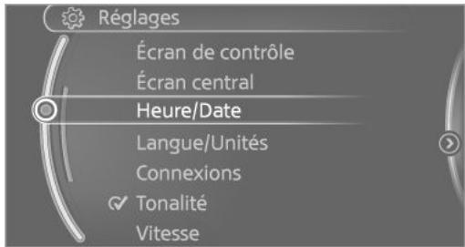 MINI Clubman (2015-2019) - Sélection d'une option de menu - 1