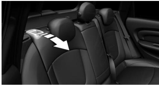 MINI Clubman (2015-2019) - Rabattre les dossiers des sièges arrêté - 1