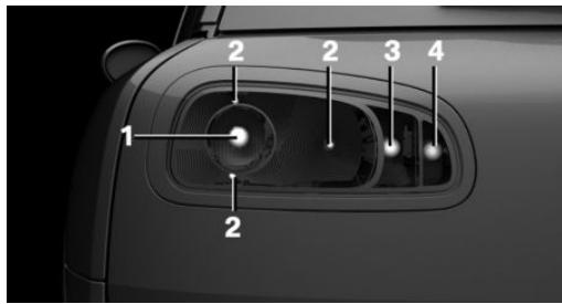 MINI Clubman (2015-2019) - Feux arrêté dans les Split Doors - 1
