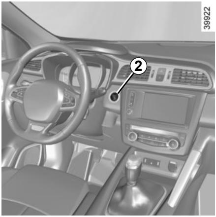 RENAULT Kadjar (2015-2018) - DÉMARRAGE, ARRÊT DU MOTEUR : véhicule avec carte RENAULT (3/3) - 1