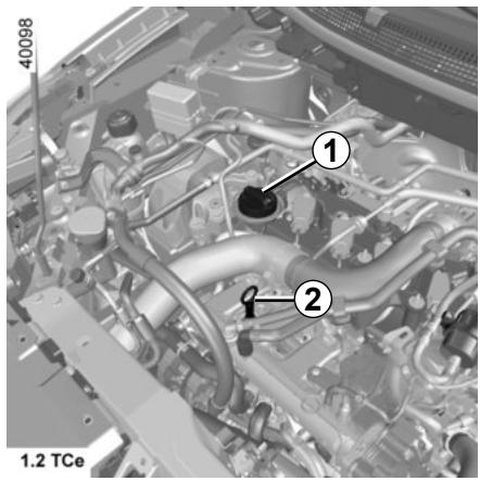 RENAULT Kadjar (2015-2018) - NIVEAU HUILE MOTEUR : appoint, remplissage (1/2) - 1