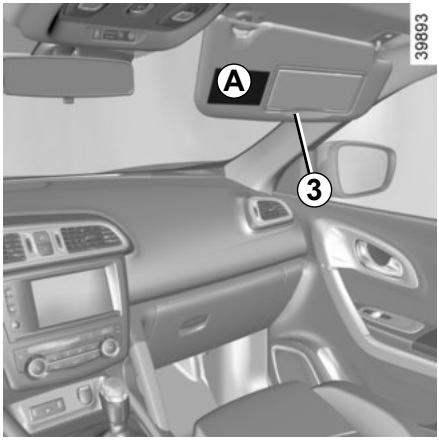 RENAULT Kadjar (2015-2018) - SÉCURITÉ ENFANTS : désactivation, activation airbag passager avant (2/3) - 1