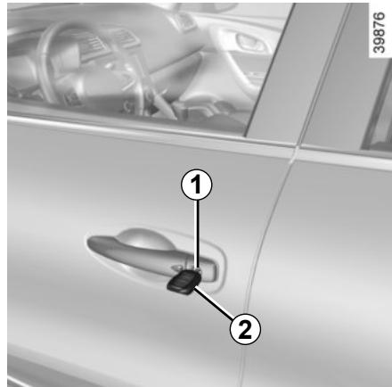 RENAULT Kadjar (2015-2018) - Cas de non fonctionnement de la télécommande ou, suivant véhicule, de la carte RENAULT - 2