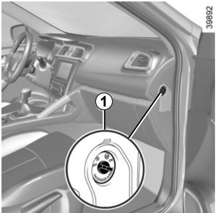 RENAULT Kadjar (2015-2018) - SÉCURITÉ ENFANTS : désactivation, activation airbag passager avant (1/3) - 1