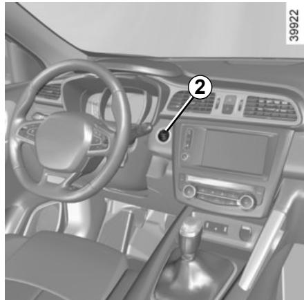 RENAULT Kadjar (2015-2018) - DÉMARRAGE, ARRÊT DU MOTEUR : véhicule avec carte RENAULT (1/3) - 2