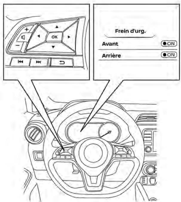 NISSAN Kicks (2024) - Pour les véhicules munis d'un écran multifonction (selon l'équipement) : - 1