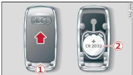 AUDI Q3 (2018-2024) - Remplacement de la pile de la télécommande - 1