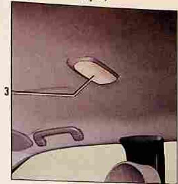 RENAULT Safrane Phase 2 (1996-2002) - Éclaireurs intérieurs (remplacement des lampes) - 2