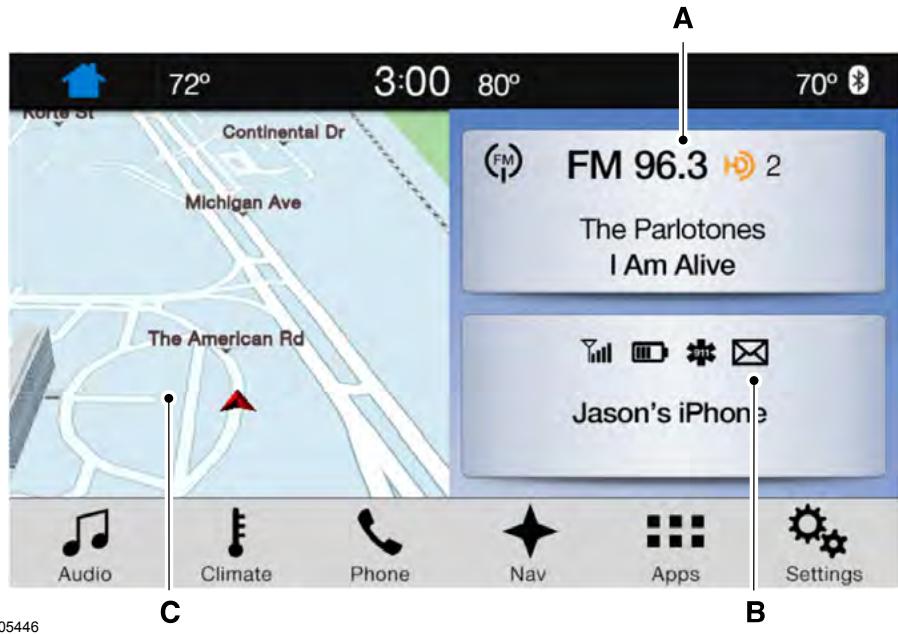 FORD Edge Phase 1 (2015-2018) - ÉCRAN D'ACCUEIL - 1