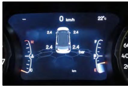JEEP Compass Phase 1 (2016-2021) - Signal de pression insuffisante des pneus - 1