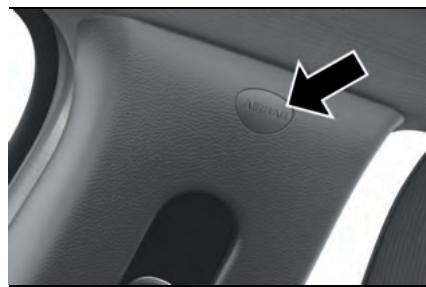 JEEP Compass Phase 1 (2016-2021) - Emplacement de I'etiquette des Window bag - 1