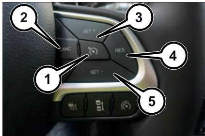 JEEP Compass Phase 1 (2016-2021) - Boutons du Cruise Control - 1