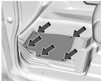 GMC Sierra (2024) - Dépose et remplacement des inserts du revêtement de sol - 1