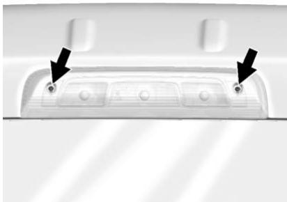 GMC Sierra (2024) - Feu d'arrêt central surélevé et éclairage du compartment utilisé - 2