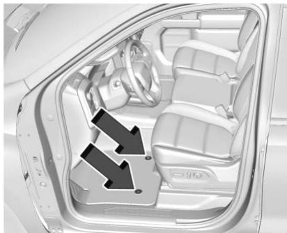 GMC Sierra (2024) - Dépose et remplacement des tapis/ revêtements de sol - 1