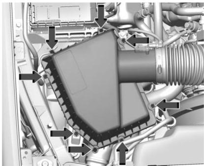 GMC Sierra (2024) - Comment examiner/reamplacer le filtré à air du moteur - 1