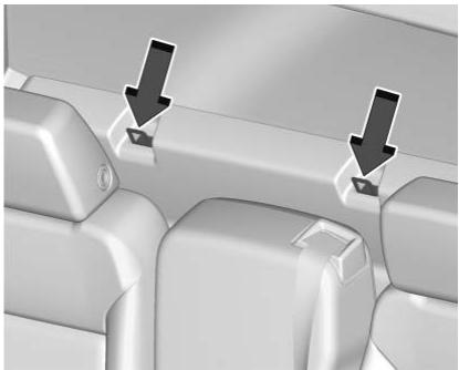 GMC Sierra (2024) - Emplacements de l'ancrage inférieur et de l'ancrage de sangle supérieure - 8