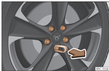 Cupra Born (2022) - Capuchons de boulons de roue - 1