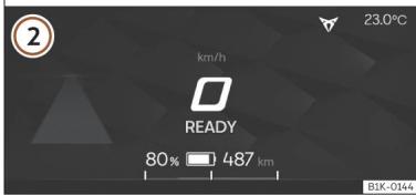Cupra Born (2022) - Detector sile système à propulsion est connecté ou inactif - 2