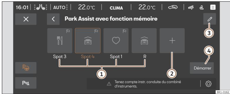 Cupra Born (2022) - Afficher et éditer des places de stationnement - 1