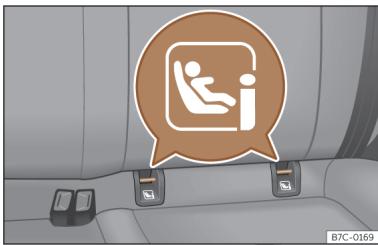 Cupra Born (2022) - Fixation d'un siège pour enfants avec le système ISOFIX ou i-Size - 1