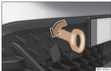 Cupra Born (2022) - Oeillet de remorquage avant - 2