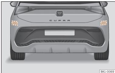 Cupra Born (2022) - Radar arrirée - 1