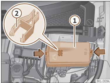 Cupra Born (2022) - Fusibles dans le compartment avant - 1