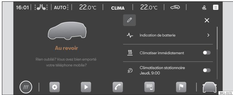 Cupra Born (2022) - Menu de sortie - 1