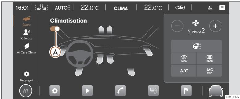 Cupra Born (2022) - Menu Climatisation - 1