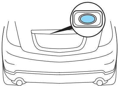 Lincoln MKS (2008-2013) - Pour ouvrir le coffre à l'aide du bouton de déverrouillage extérieur : - 1