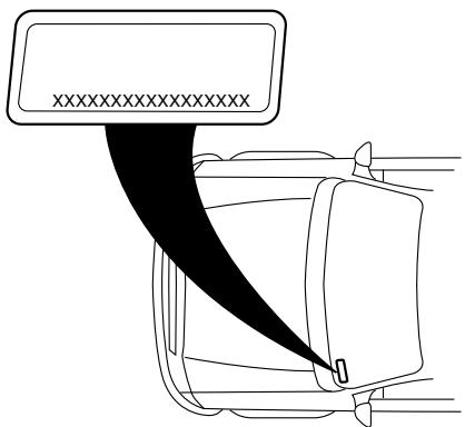 Lincoln MKS (2008-2013) - Numéro d'identification du vehicule (NIV) - 1