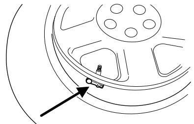 Lincoln MKS (2008-2013) - Changement d'un pneu avec le système de surveillance de la pression des pneus - 1