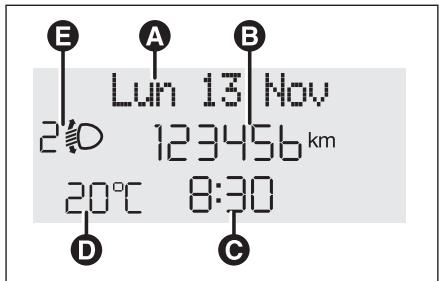 FIAT Fiorino QUBO (2007-2017) - AFFICHEUR MULTIFONCTION - 1