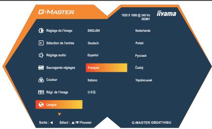 IIYAMA G2771HSUB1 - Langue Language - 1