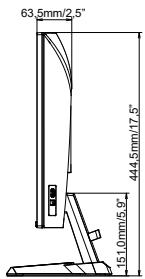 IIYAMA G2771HSUB1 - DIMENSIONS : G-MASTER G2771HSU / G-MASTER G2771HS - 2
