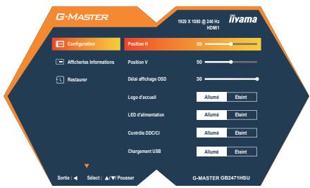 IIYAMA G2771HSUB1 - Langue Language - 2