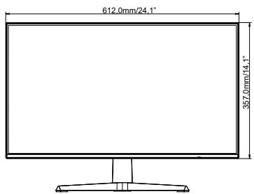 IIYAMA G2771HSUB1 - DIMENSIONS : G-MASTER G2771HSU / G-MASTER G2771HS - 1