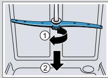 BOSCH SMI2HTS02E - Nettoyer les bras d'aspersion - 1