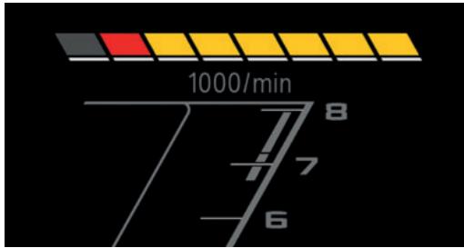 BMW M4 COUPÉ (2021-2024) - Témoins lumineux de passage des vitesses dans le combiné d'instruments - 1