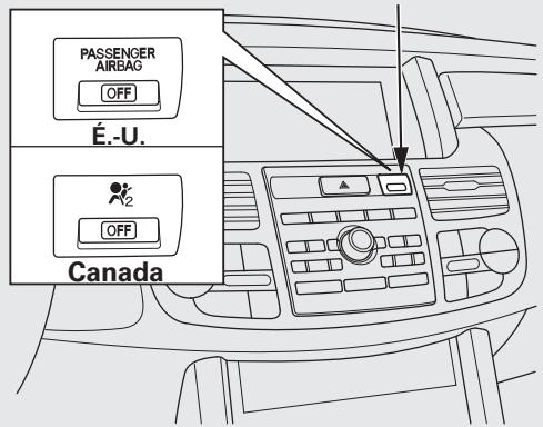 Acura RDX (2012) - TÉMOIN D'ANNULATION DU COUSSIN DE SÉCURITE GONFLABLE PASSAGER - 1