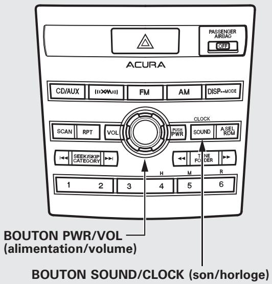 Acura RDX (2012) - Réglagedu son - 2