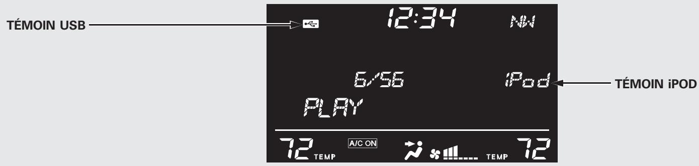 Acura RDX (2012) - Messages d'erreurs du changeur de disque (modèles sans système de navigation) - 1