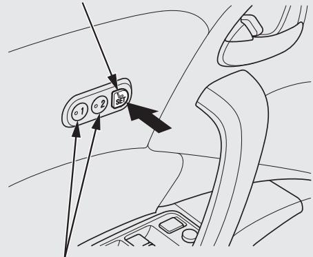 Acura RDX (2012) - Mémorisation d'une position de conduite   Ne memoriser une position de conduite que lorsque le vehicule est stationné. - 1