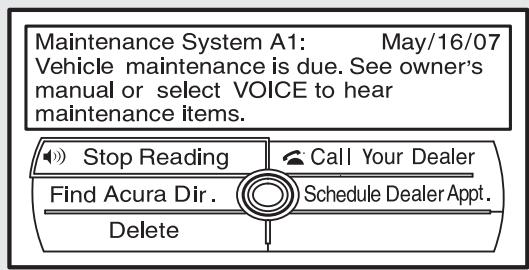 Acura RDX (2012) - Aide-mémoire d'entretienMD - 1