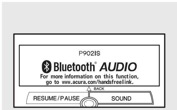 Acura RDX (2012) - Pour changer les réglages du son - 1